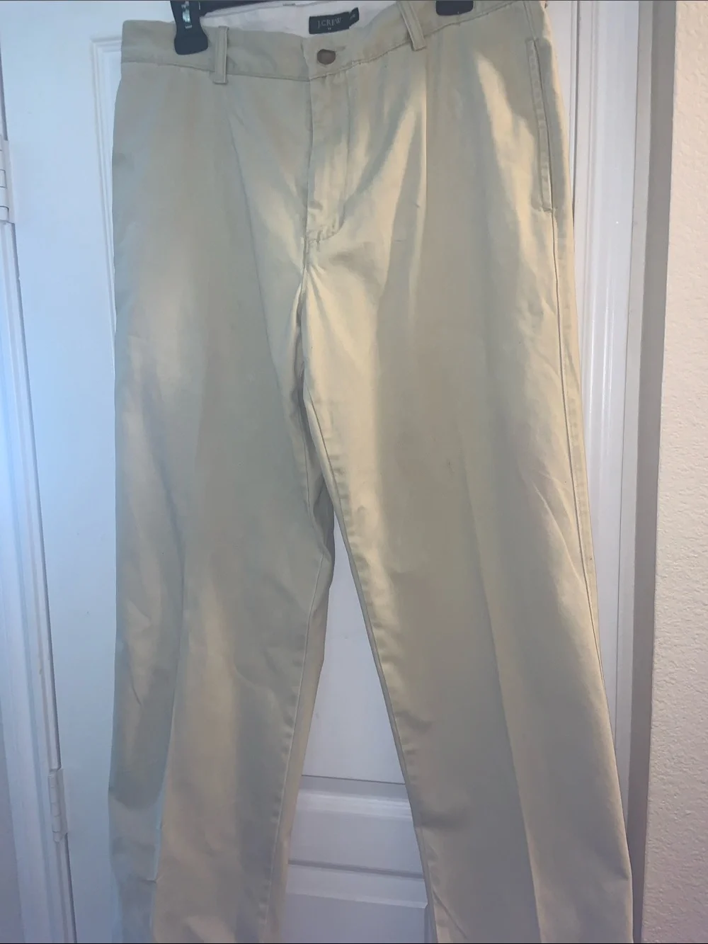 J. Crew Men's Chino Pants in Light Beige